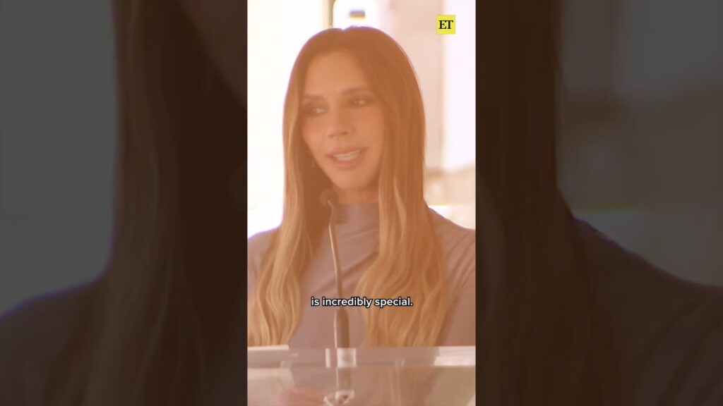 Victoria Beckham's Speech at Husband David's Hollywood Walk of Fame Ceremony #victoriabeckham