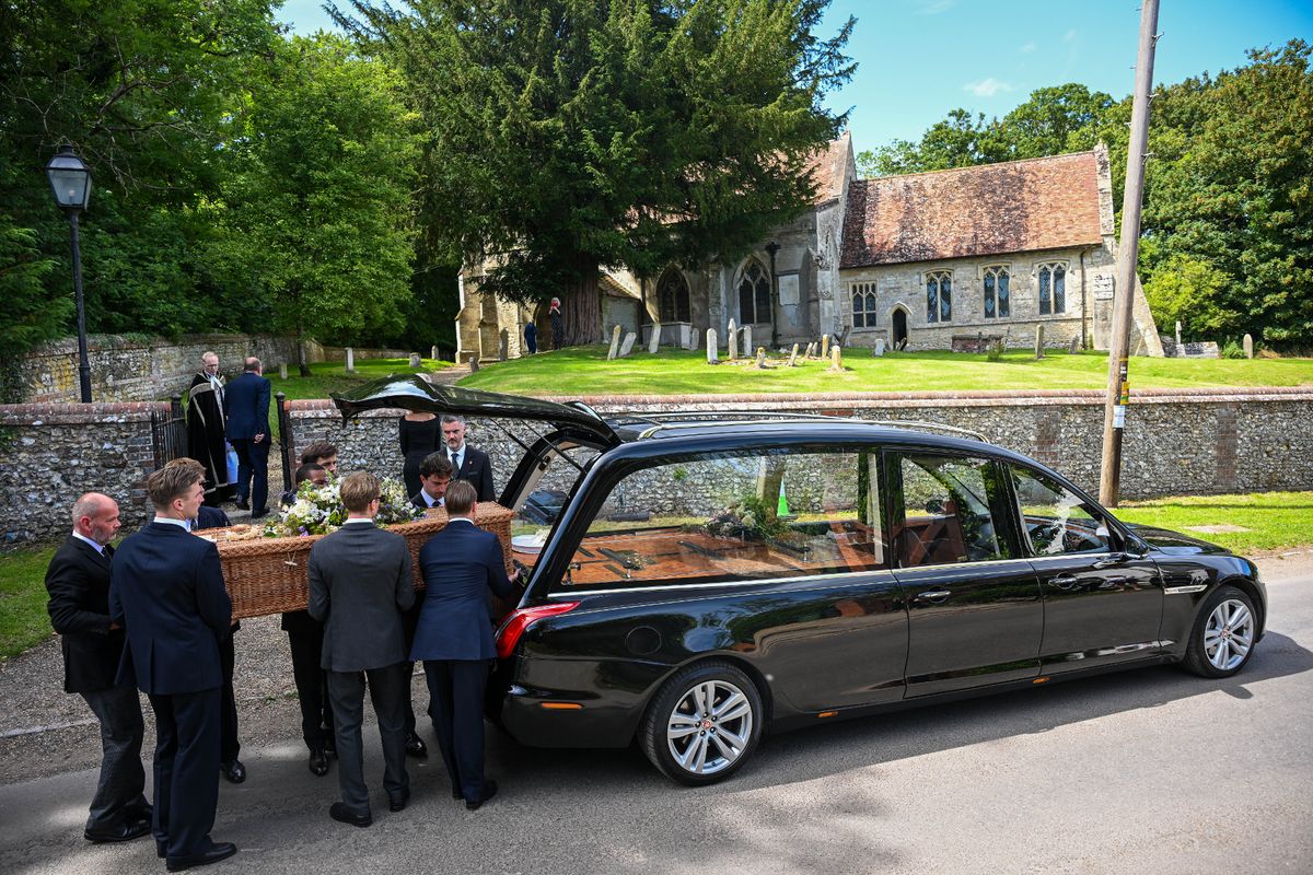 The funeral service for Lady Pamela Hicks, who died last week aged 97