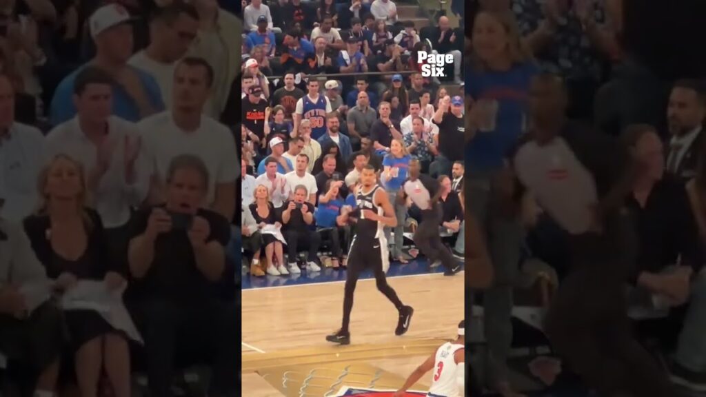 Taylor Swift, the Haim sisters, Ben Stiller and Christine Taylor at Knicks vs Spurs Game 4 🏀 #shorts