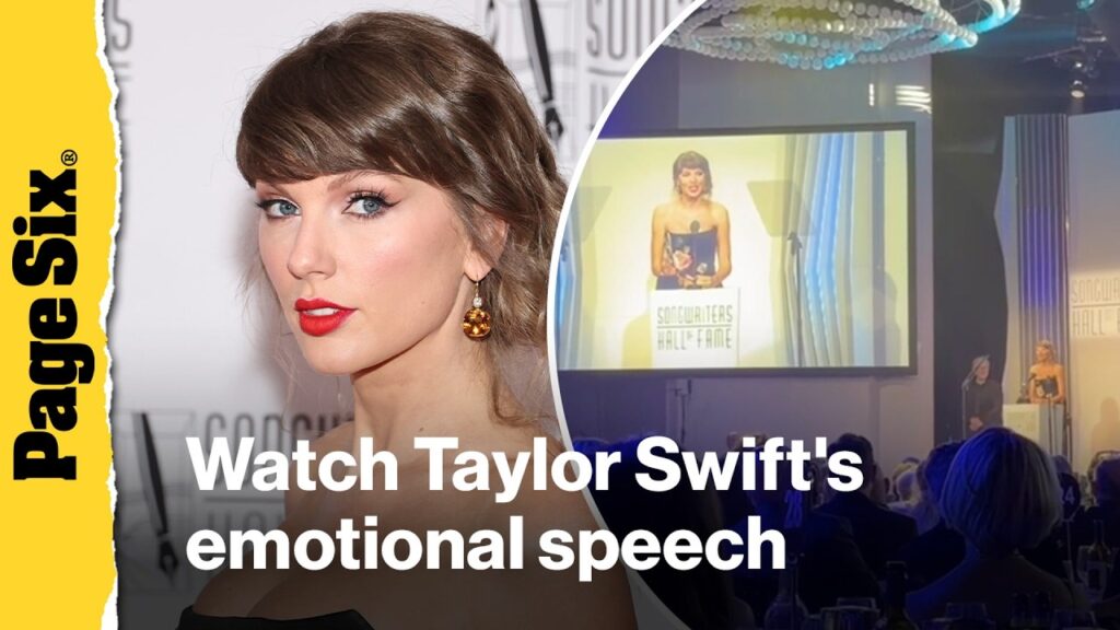 Taylor Swift’s emotional acceptance speech after being inducted into the Songwriters Hall of Fame Taylor Swift's emotional acceptance speech after being inducted into the Songwriters Hall of Fame