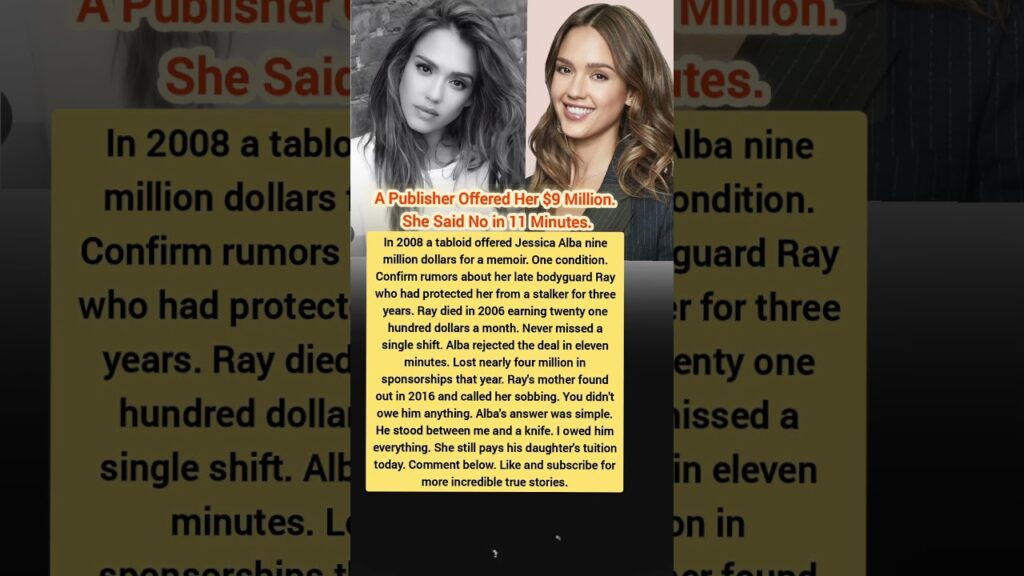 Why Jessica Alba Said NO to $9 Million in 11 Minutes 💔 | Real Life Story