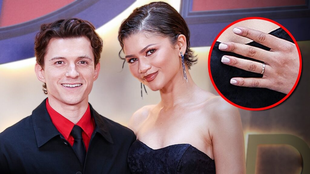 Zendaya Sports Wedding Band as She and Tom Holland Kick Off 'Spider-Man: Brand New Day' Press Tour