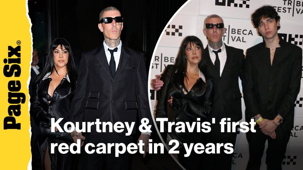 Kourtney Kardashian & Travis Barker make first red carpet appearance together in more than two years