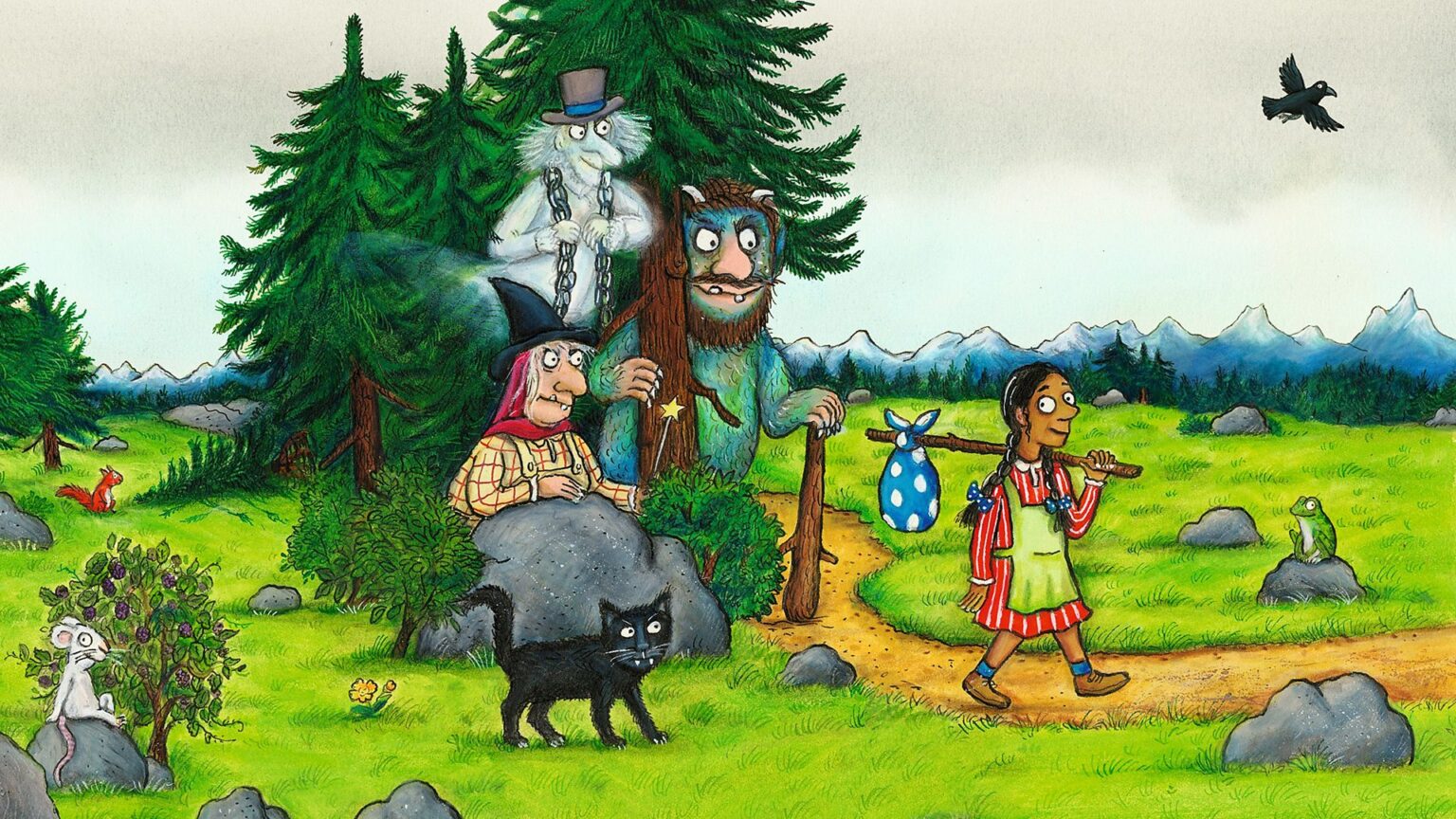 New animation The Baddies, based on the book by Dame Julia Donaldson and Axel Scheffler, coming to the BBC with Rob Brydon, Sheridan Smith and Alison Steadman to star