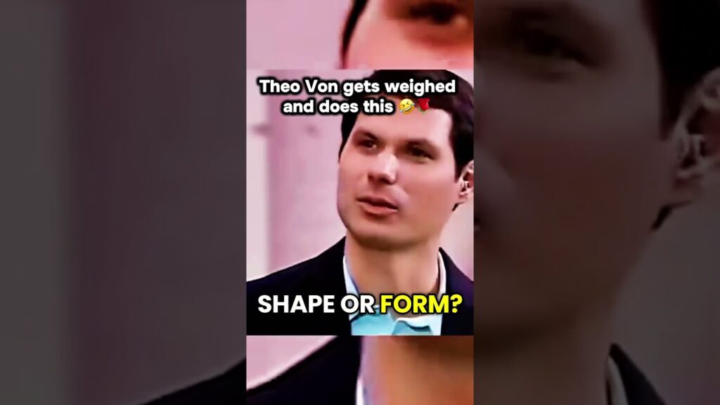 Theo Von gets weighed and does this 🤣🌹