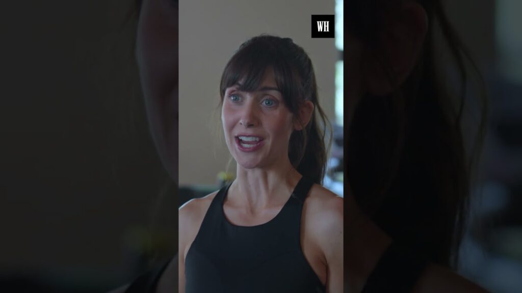 Alison Brie talks growing into being comfortable in the gym #womenshealth Alison Brie talks growing into being comfortable in the gym #womenshealth