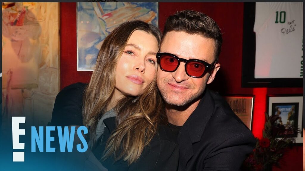 Justin Timberlake & Jessica Biel Are Twinning in Rare Public Outing | E! News Justin Timberlake & Jessica Biel Are Twinning in Rare Public Outing | E! News