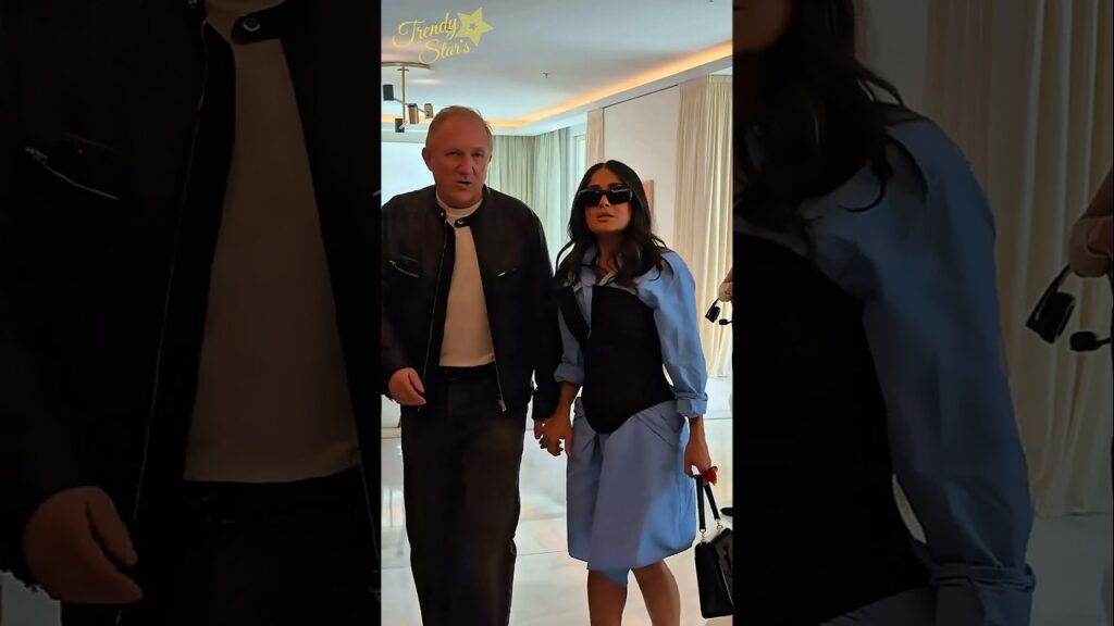 Salma Hayek coming for an interview with Husband.😍 #salma #salmahayek #interview