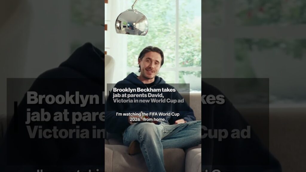 Brooklyn Beckham takes jab at parents David, Victoria in new World Cup ad #shorts Brooklyn Beckham takes jab at parents David, Victoria in new World Cup ad #shorts