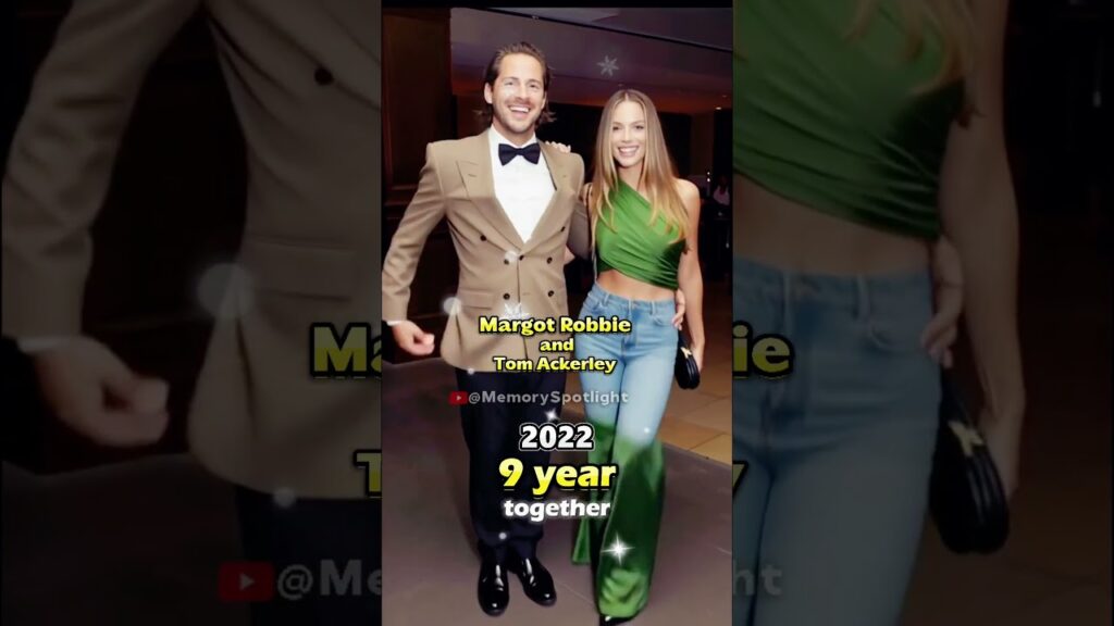 Margot Robbie and Tom Ackerley Evolution Couple 💛 #margotrobbie