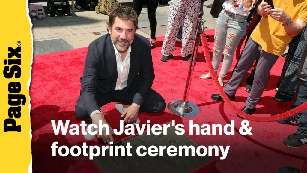 Javier Bardem immortalized with hands and feet in Hollywood
