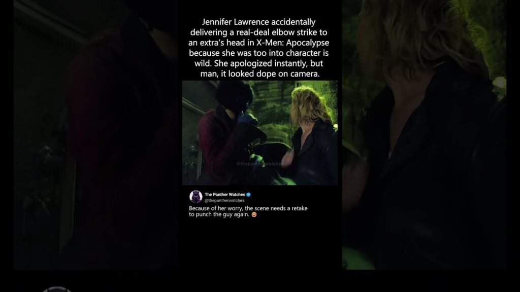 Jennifer Lawrence Got a Little Too Into Character During This Scene 😂