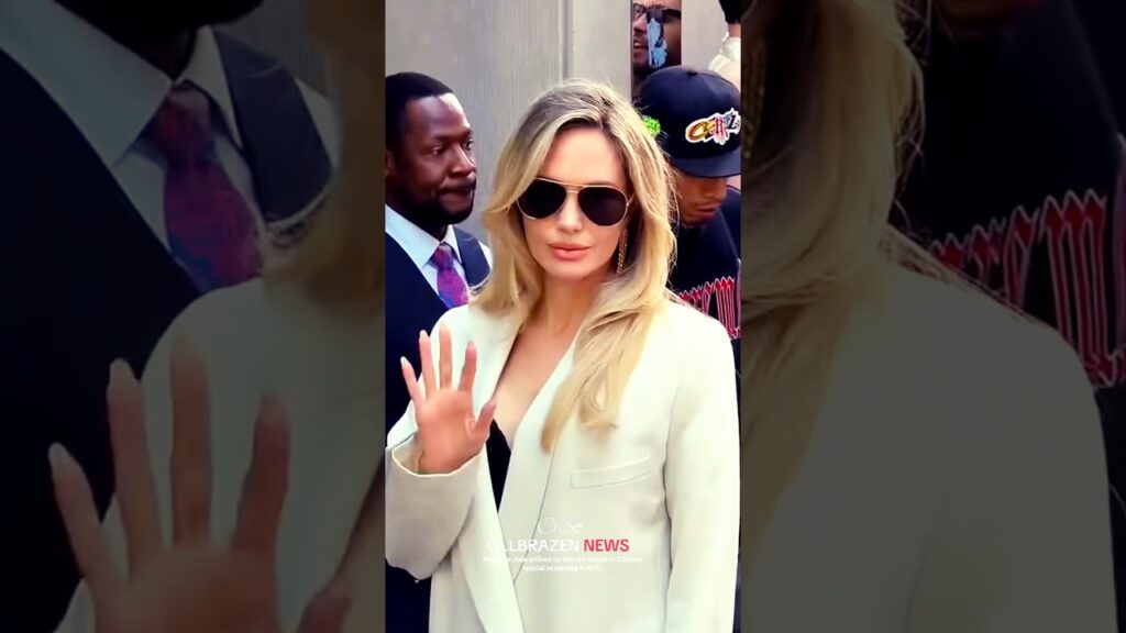 Angelina Jolie arrived on the red carpet in Couture special screening in NYC. 😍♥️ #AngelinaJolie