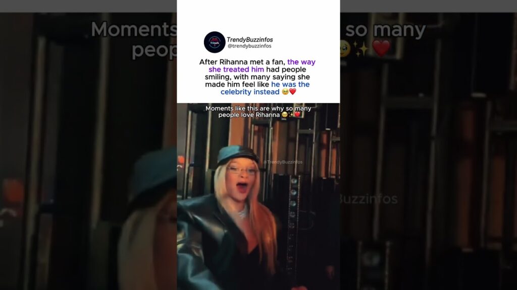 “Rihanna Made a Fan Feel Like the Celebrity 😍 Wholesome!” #rihanna