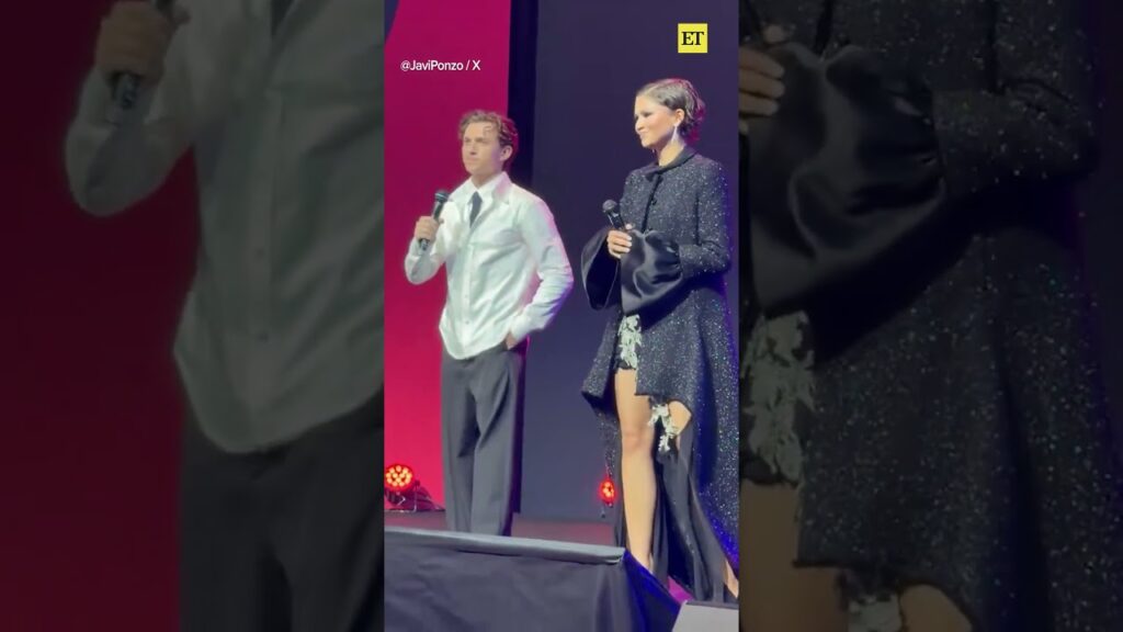#tomholland and #zendaya present #spidermanbrandnewday trailer in #amsterdam #tomholland and #zendaya present #spidermanbrandnewday trailer in #amsterdam
