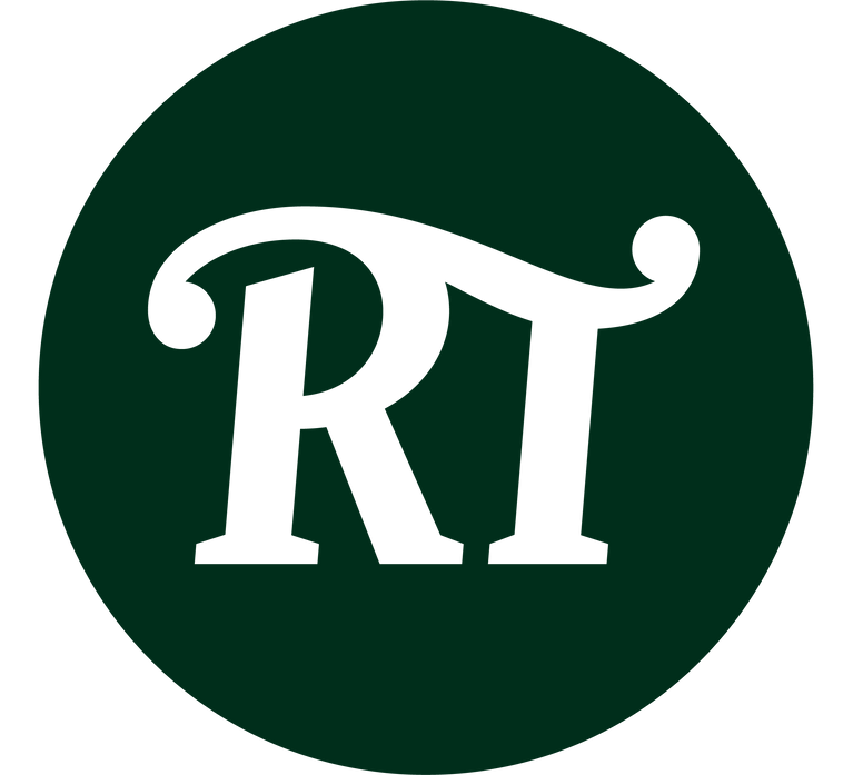 Radio Times logo Radio Times logo compressed to an RT icon in white, sitting within a dark green circle