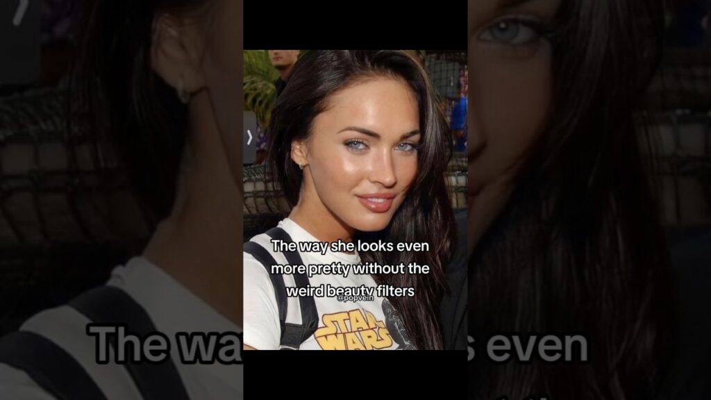 The way Megan Fox looks even more pretty without the weird beauty filters 😩