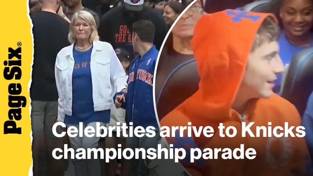 Timothée Chalamet, Ben Stiller, Edie Falco and more stars arrive at Knicks championship parade Timothée Chalamet, Ben Stiller, Edie Falco and more stars arrive at Knicks championship parade