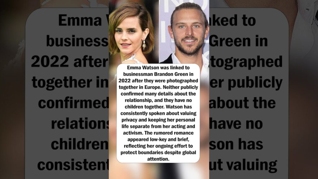 Emma Watson’s Private Romance Emma Watson’s Private Romance