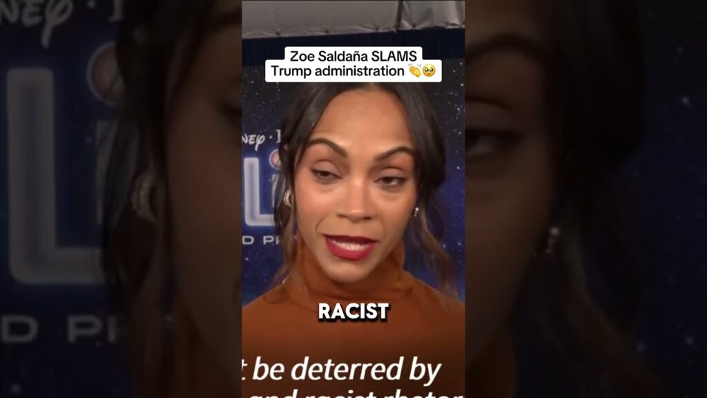Zoe Saldana SLAMS Trump #zoesaldana #trump #democrats