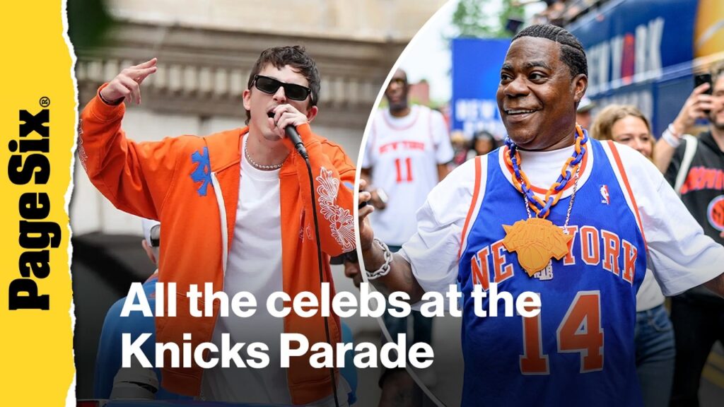 All the celebs at the Knicks Parade: Timothée Chalamet, Tracy Morgan, more