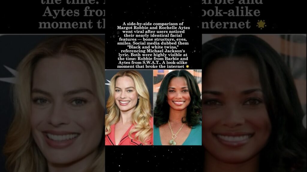 Robbie & Rochelle Viral Look Alike Debate Sparks ‘Black and White Twins’ Joke 👯♀️✨ #MargotRobbie Robbie & Rochelle Viral Look Alike Debate Sparks 'Black and White Twins' Joke 👯♀️✨ #MargotRobbie