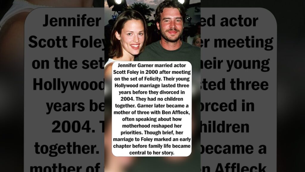 Jennifer Garner’s First Marriage Jennifer Garner’s First Marriage