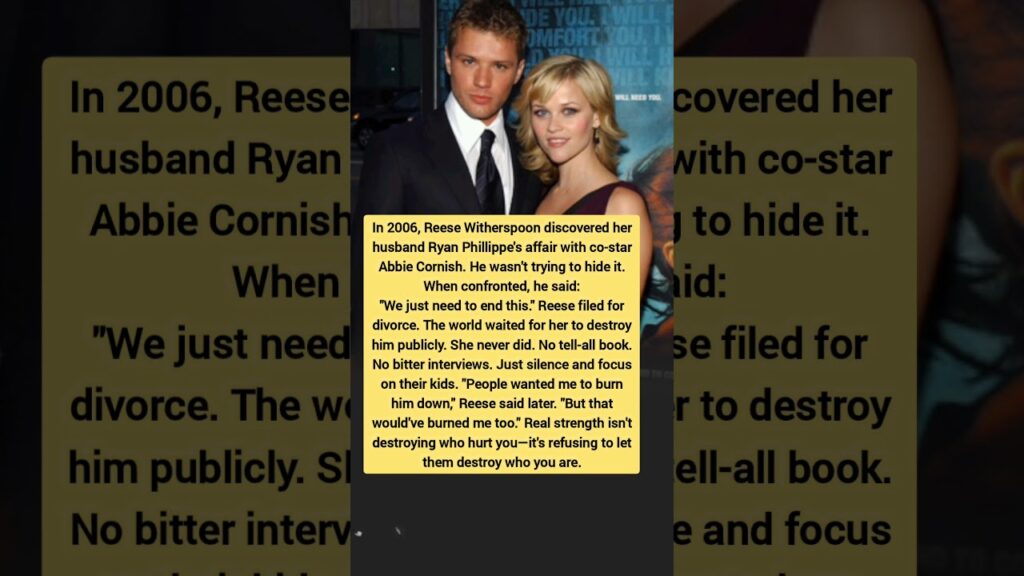 Reese Witherspoon’s Graceful Response to Betrayal 💔 | True Strength Story Reese Witherspoon’s Graceful Response to Betrayal 💔 | True Strength Story