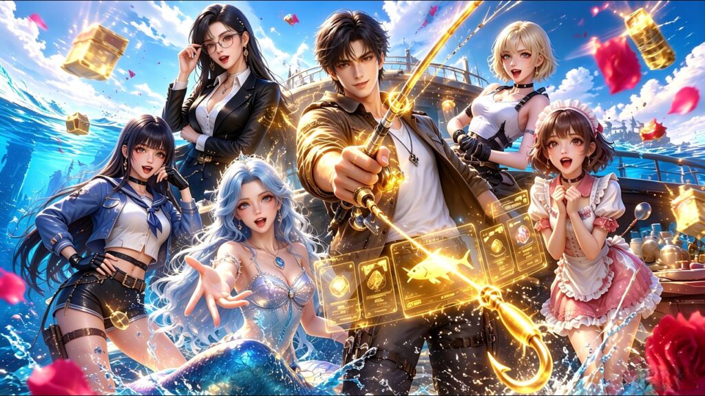 [FULL] The World DROWNED! I Used My 100x Drop Rate Fishing Rod to Build a Vast OCEAN EMPIRE! #anime