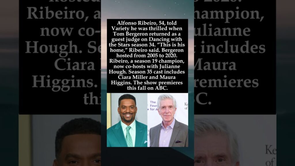 Alfonso Ribeiro on Tom Bergeron’s DWTS Return: “I Was More Than Okay” #AlfonsoRibeiro #TomBergeron Alfonso Ribeiro on Tom Bergeron’s DWTS Return: “I Was More Than Okay” #AlfonsoRibeiro #TomBergeron