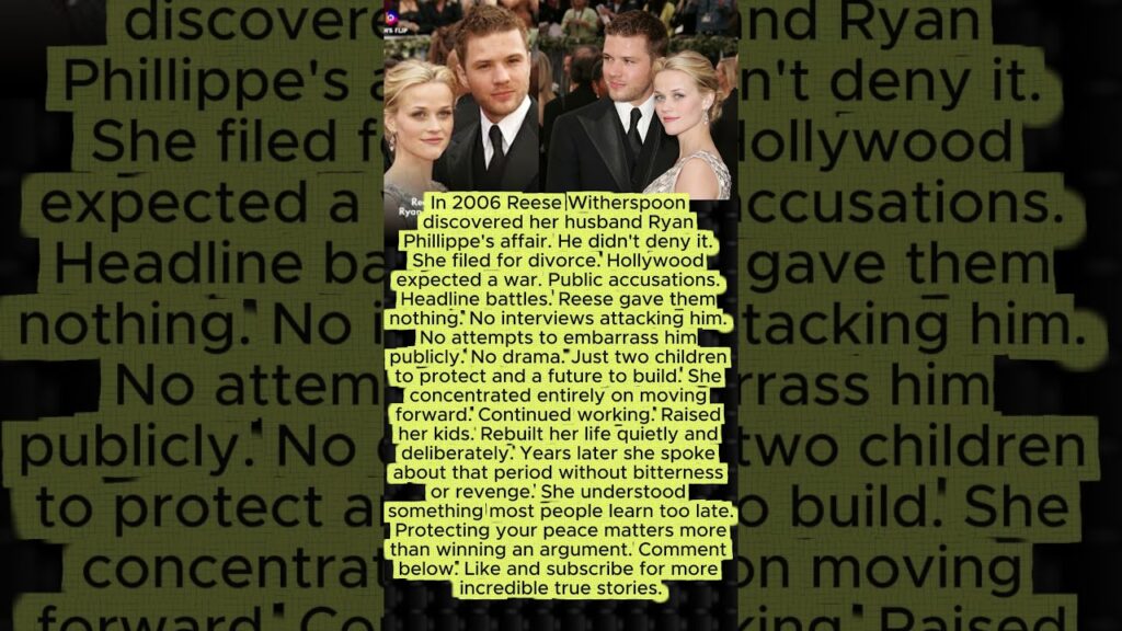 Why Reese Witherspoon Never Publicly Attacked Her Ex-Husband After He Cheated Why Reese Witherspoon Never Publicly Attacked Her Ex-Husband After He Cheated