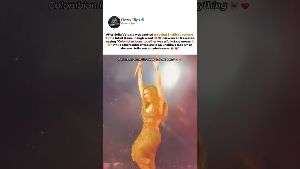 Sofía Vergara showing up to Shakira’s concert has fans emotional 😭❤️ #Shakira #SofiaVergara Sofía Vergara showing up to Shakira’s concert has fans emotional 😭❤️ #Shakira #SofiaVergara