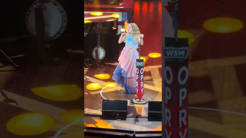 Carrie Underwood closing the night at the Grand Ole Opry with “Before He Cheats”.