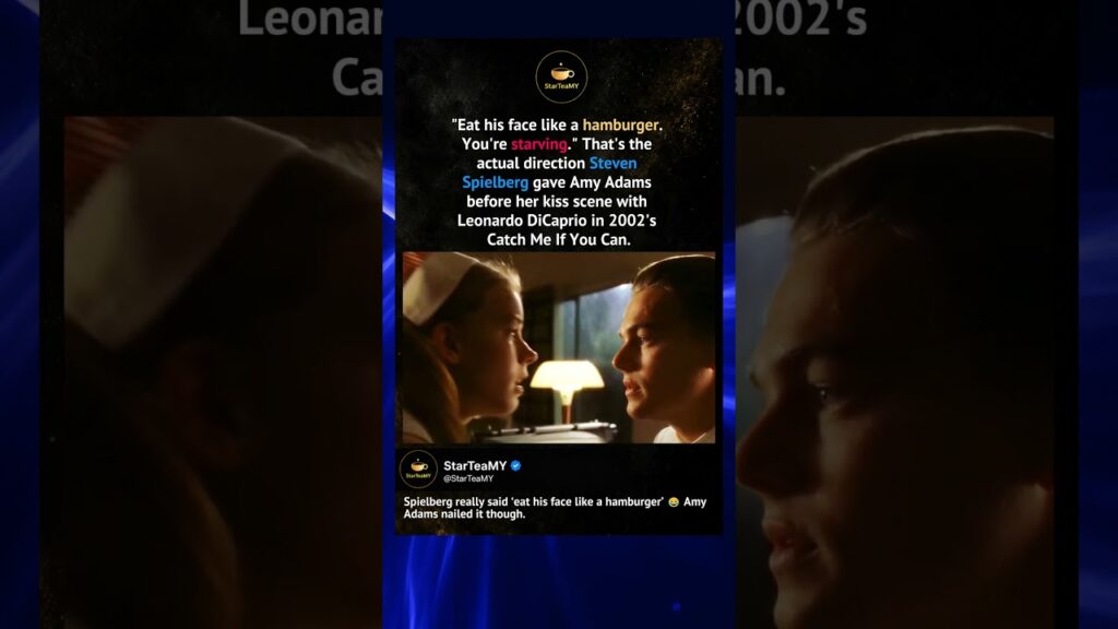 Spielberg Told Her to Treat Leo Like a Hamburger π #amyadams Spielberg Told Her to Treat Leo Like a Hamburger π #amyadams