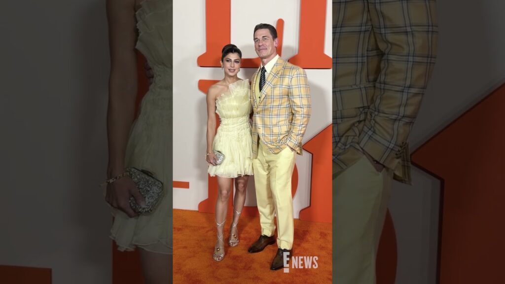 John Cena and Shay Shariatzadeh share a sweet PDA moment at the premiere of "Little Brother." 😍