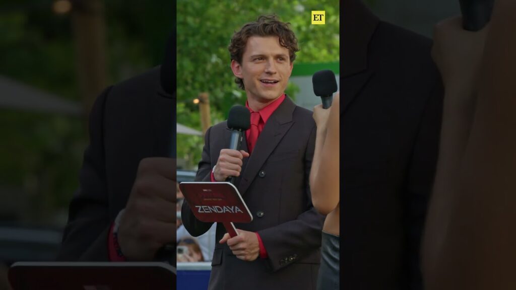 #tomholland and #zendaya at #spiderman event in Berlin