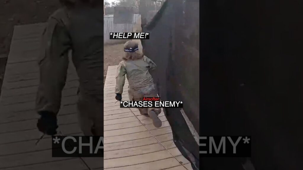 When Airsofter Chases Enemy With A Chainsaw…