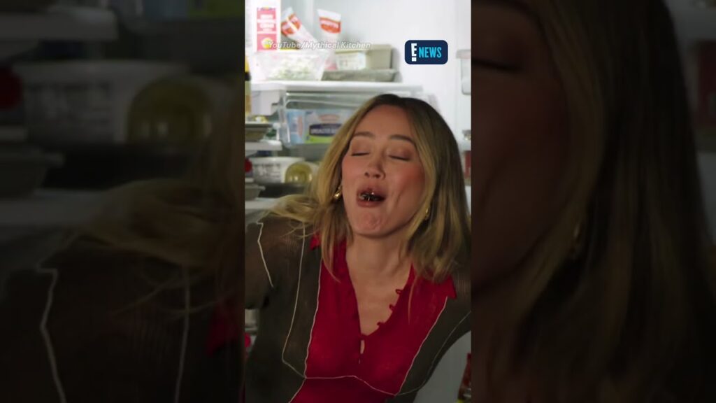 Josh Scherer might have gotten carried away with Hilary Duff's "gross foods" game. 😂