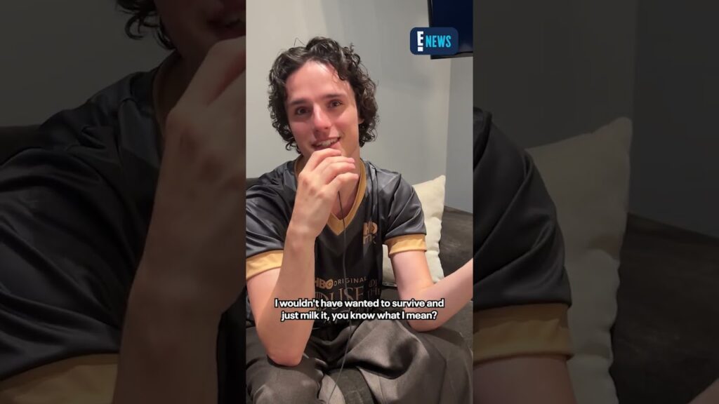 Harry Collett reacts to THAT shocking scene in "House of the Dragon" season three.