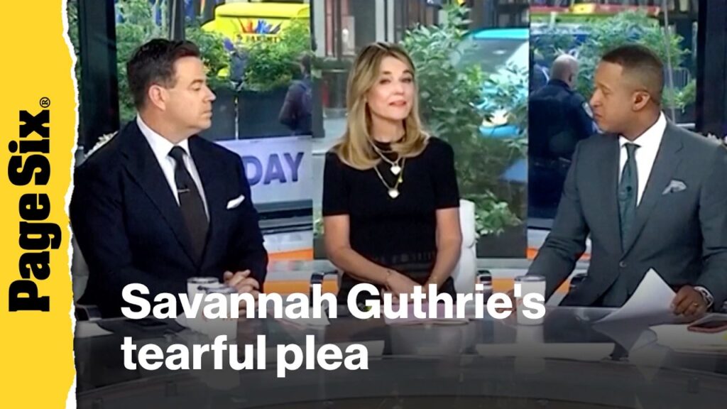 Savannah Guthrie makes tearful plea over missing mom live on 'Today' show