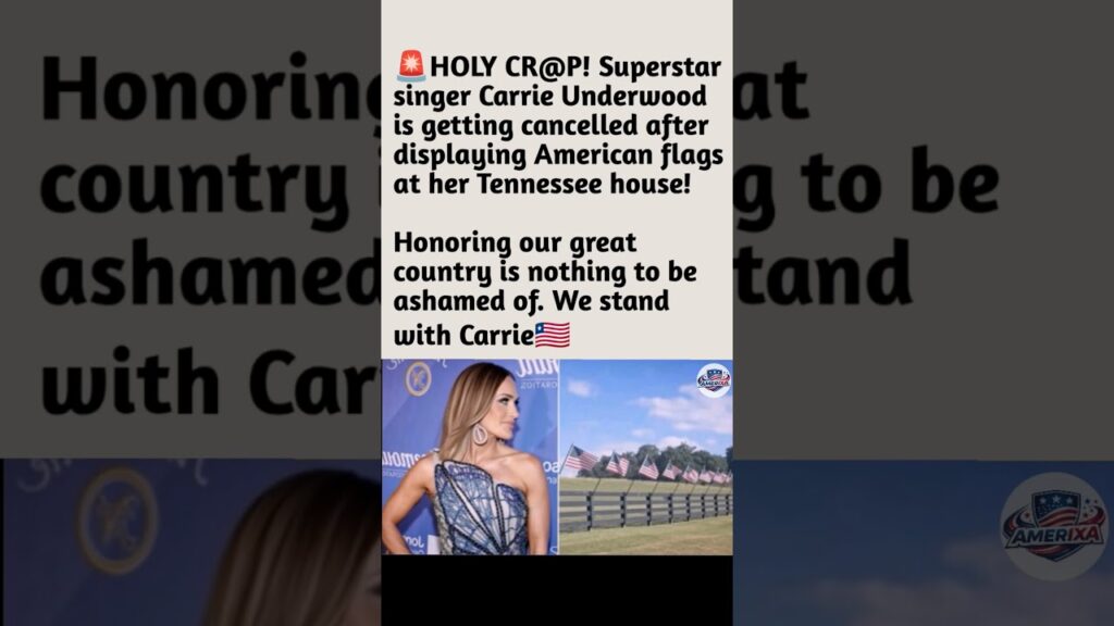 We stand with Carrie| Amerixa #Carrie Underwood#Patriot #USA