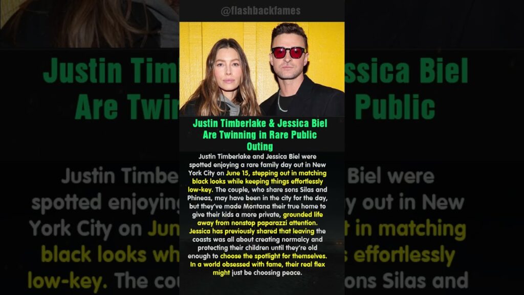Justin Timberlake & Jessica Biel Are Twinning in Rare Public Outing #shorts