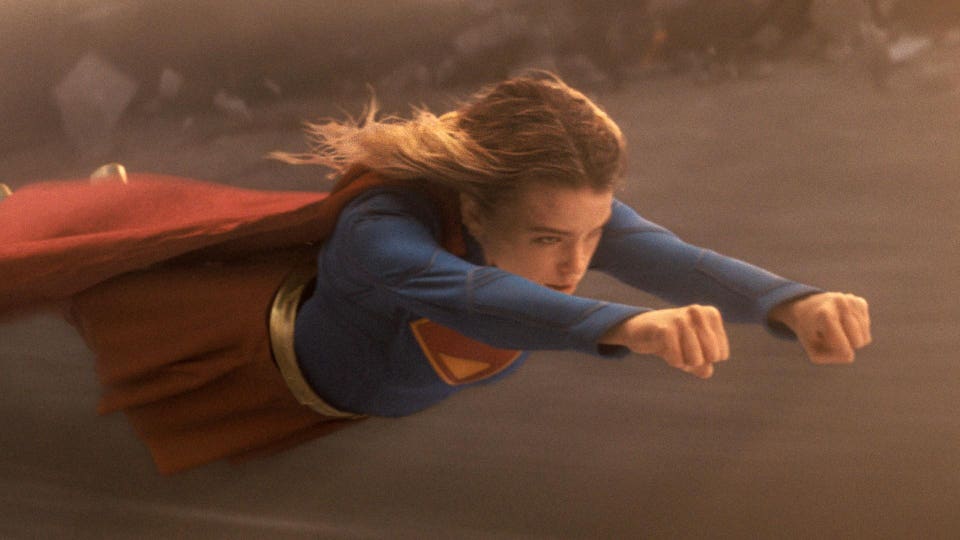 Milly Alcock in "Supergirl."