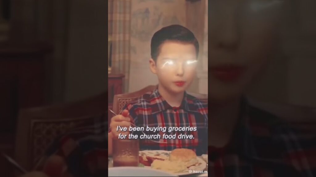 Young Sheldon George Cooper Gets mad at meemaw and sheldon for brisket large amount 😂😂funny clip