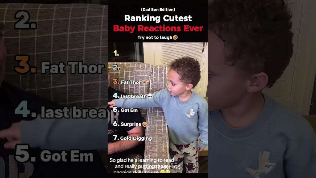 Ranking The Top 7 Cutest Baby Reactions Ever (Dad Son Edition) Part 2