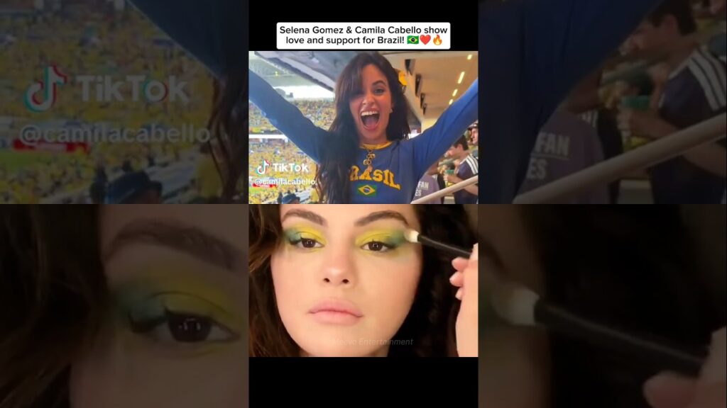 Selena Gomez & Camila Cabello Show Love for Brazil 🇧🇷❤️ #selenagomez #fifaworldcup2026 #fyp