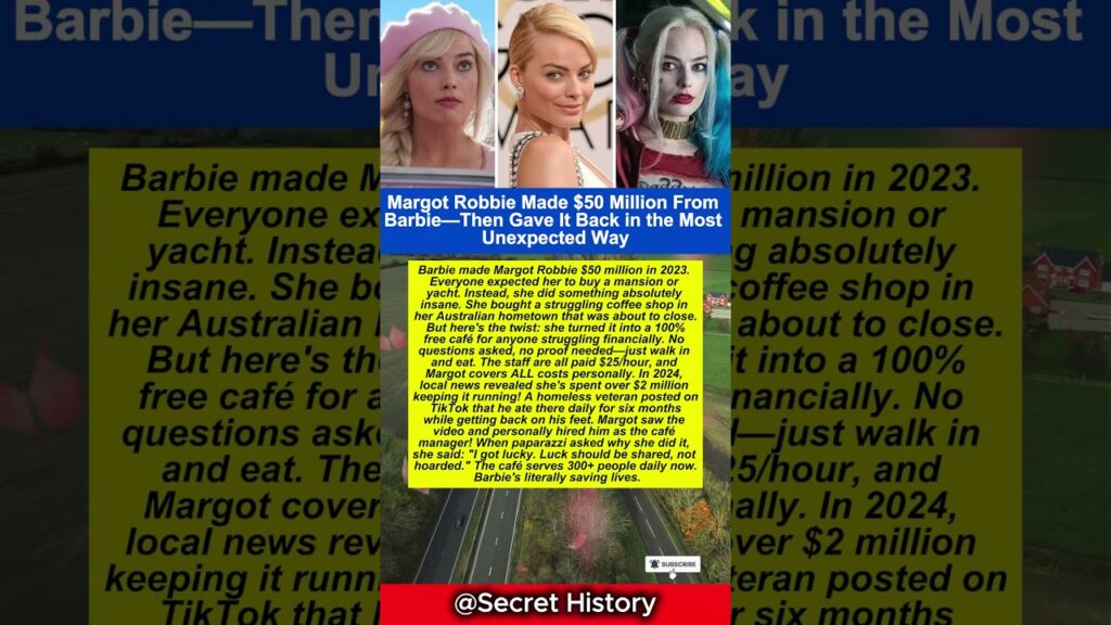 Margot Robbie Made $50 Million From Barbie #hollywood #celebrity #shorts