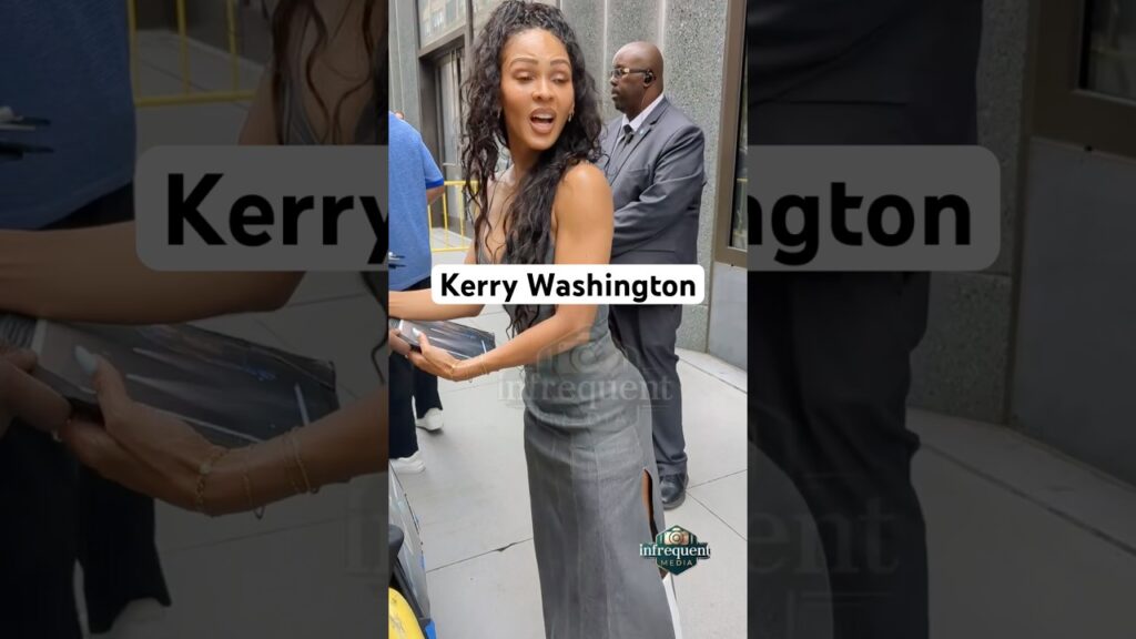 Kerry Washington outside