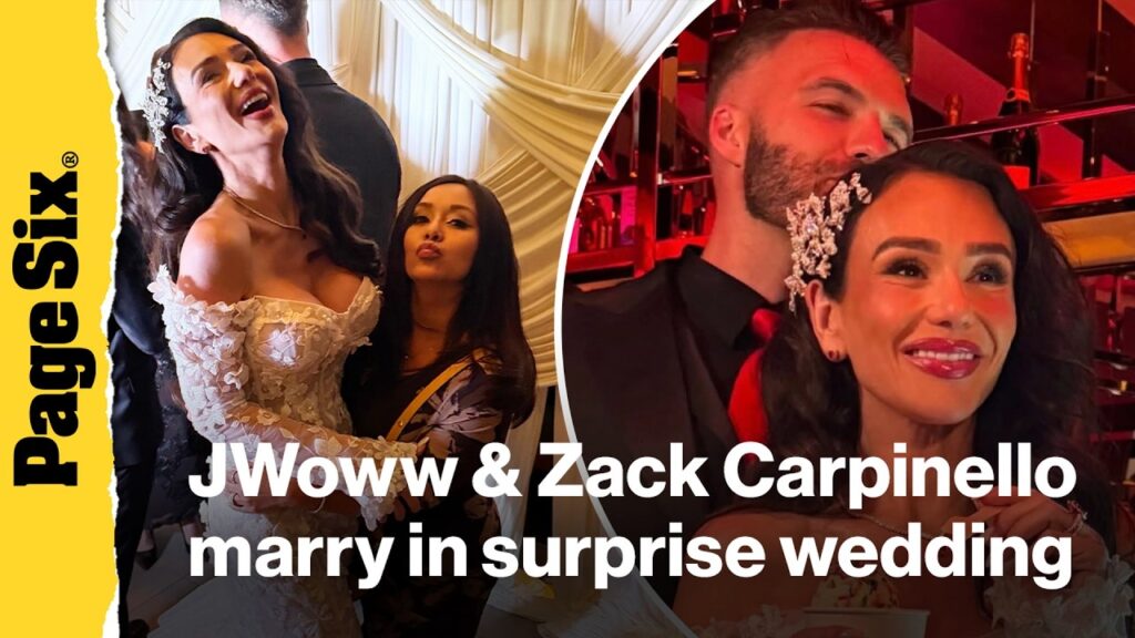 'Jersey Shore' star Jenni 'JWoww' Farley marries pro wrestler Zack Carpinello in surprise wedding