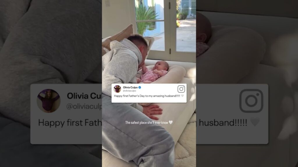 Olivia Culpo is celebrating Christian McCaffrey’s first Father’s Day. ❤️ (🎥: Instagram/oliviaculpo)